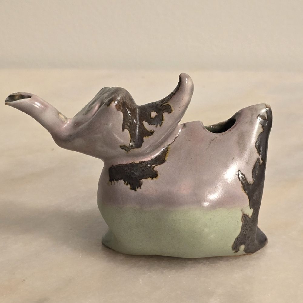 Studio Pottery Crazy Teapot Creamer Avant-garde Pitcher